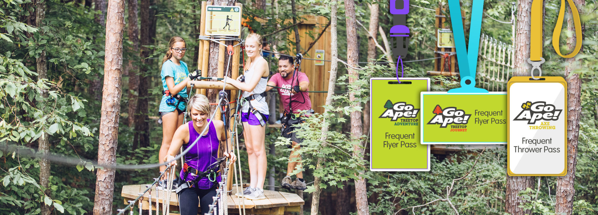 Go Ape Zipline & Adventure Park Frequent Flyer Passes