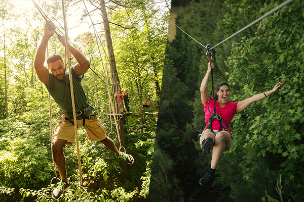 Aerial Adventure Course and Zip Trek Bundle - Go Ape Zipline & Adventure Park Sugar Land - Houston, TX
