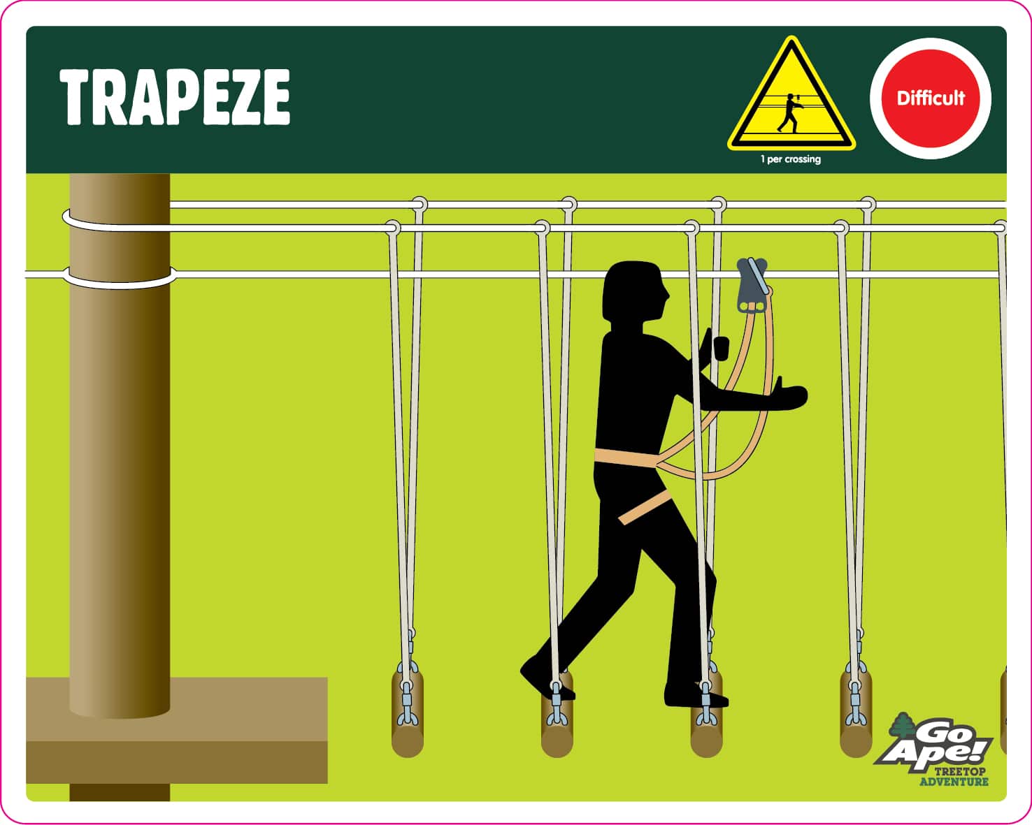 Go Ape Zipline & Adventure Park Trapeze Crossing