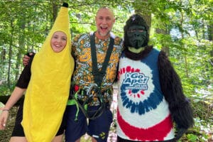The Savannah Bananas Take Their Pre-Game Warm-Ups to New Heights at Go Ape Indianapolis