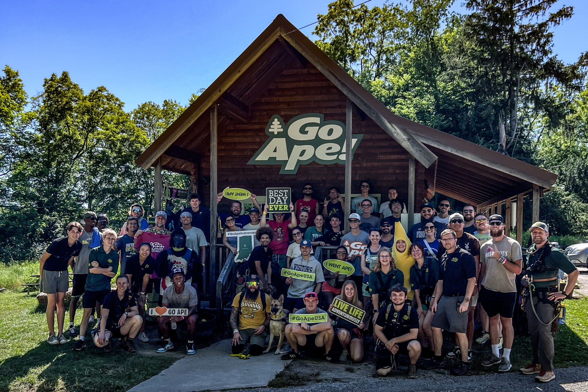 Go Ape Zipline & Adventure Park - Savannah Bananas Team Building