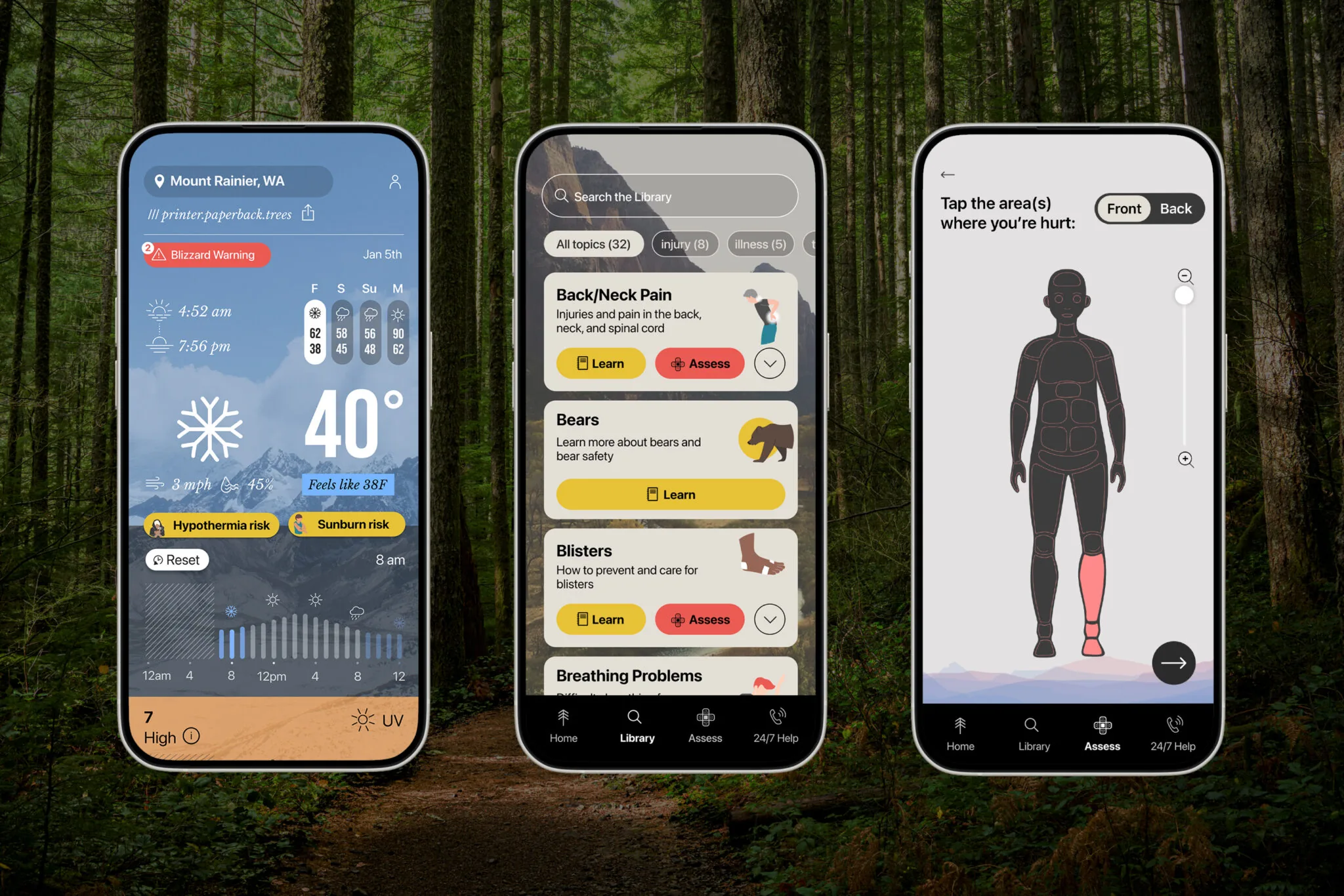 GOES Health App Screenshots - Your Outdoor Safety Companion