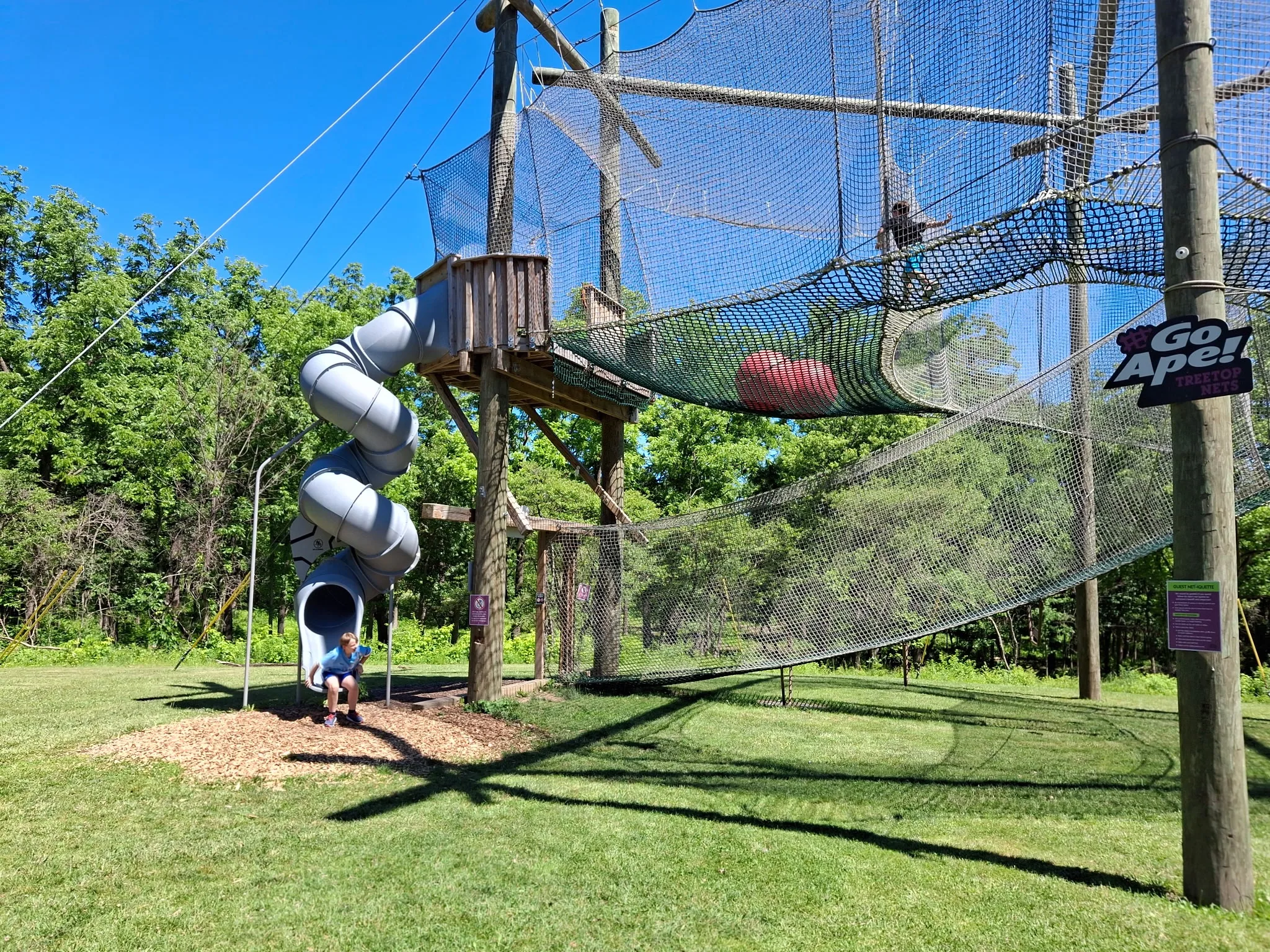 Treetop nets adventure for all ages - Go Ape Chicago