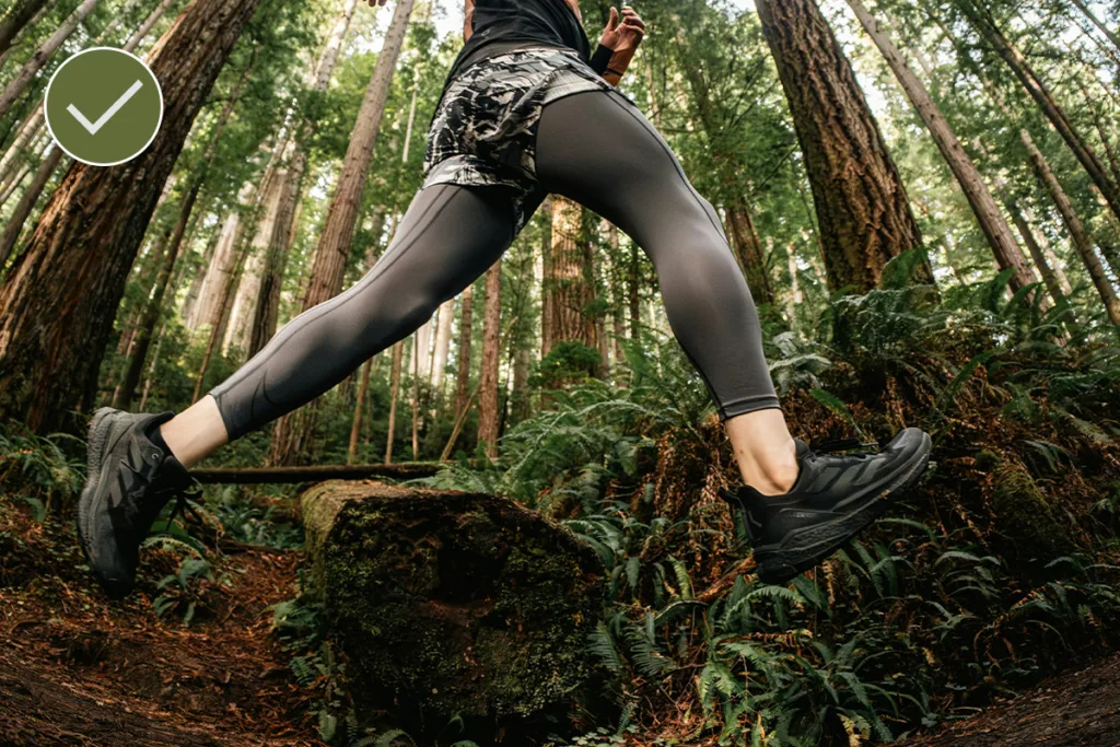 Trail runners are good for ziplining