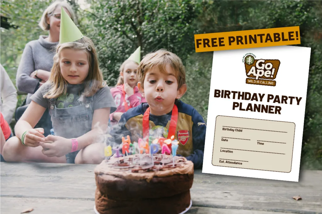 [Free Printable] Kids’ Birthday Party at Go Ape: The Ultimate Parent Planning Kit